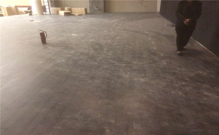 橡胶木木地板篮球馆主辅龙骨结构